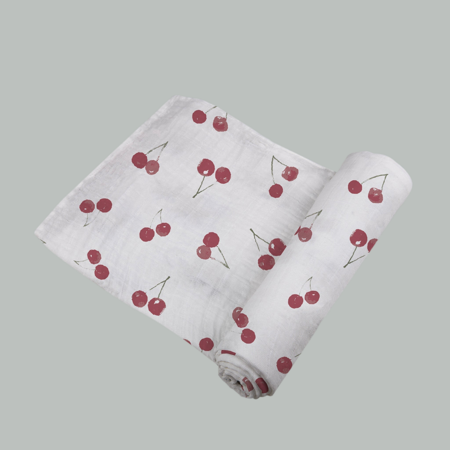 Sweetheart Cherry Bamboo Swaddle