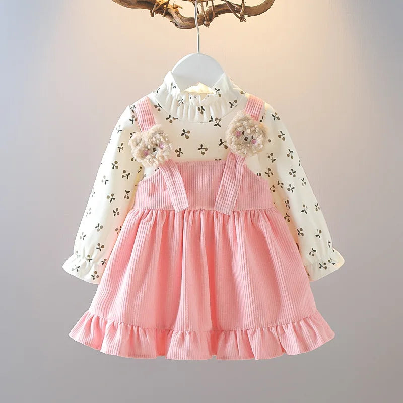 2025 new spring girl casual Korean cute dress