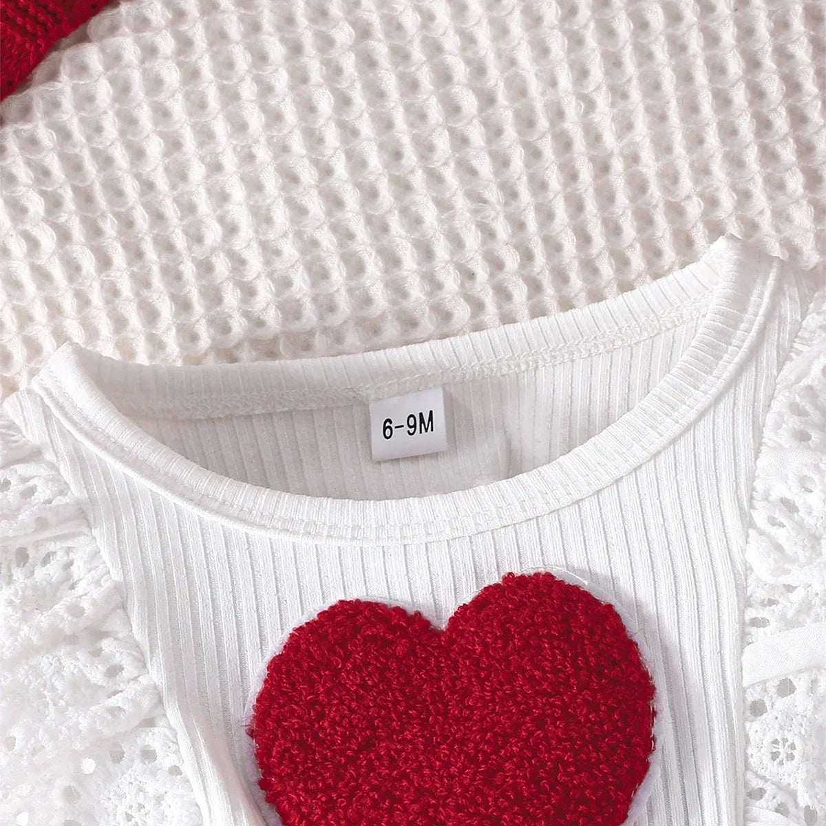 Baby Red Heart Pattern Dress