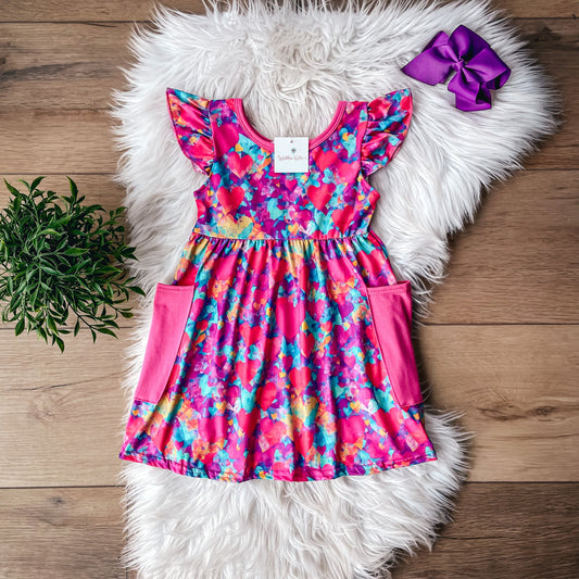 Graffiti Hearts Dress