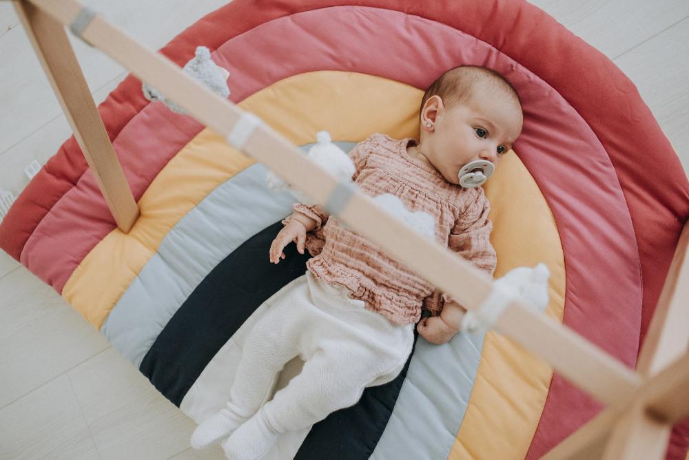 Handmade Rainbow Baby Play Mat